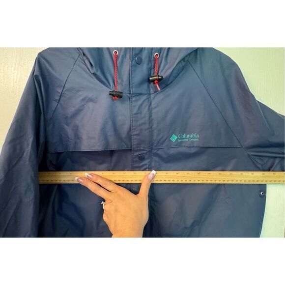 Vintage 90’s Columbia Soft Bill Hood Durable Classic Men’s Raincoat Size Large - Picture 14 of 15